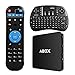 Produktbild 2017 Modell Globmall Android 6.0 TV Box, Smart Box mit Wireless Keyboard und Remote, ABOX 1GB RAM 8GB ROM 4K WiFi TV Box mit Quad-Core 64 Bits CPU Amlogic S905X Chip