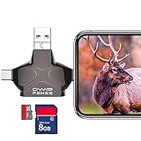 Das Design mit vier Schnittstellen und zwei Kartensteckplätzen sowie TF- und SD-Kartensteckplätzen hilft Ihnen dabei, die Bilder der Trail-Kamera einfach auf Ihr Smartphone zu kopieren. Hinweis: SD-Karte ist nicht im Lieferumfang enthalten.