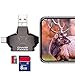 Produktbild CampFENSE SD Kartenleser 4 IN 1 Card Reader Passend für Android iPhone iPad Mac MP3 USB-Anschluss Multi-System kompatibel Micro Memory Hunting Bilder Videos Viewers