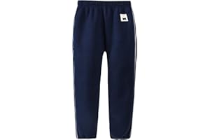 ANIMQUE Bambini Pantaloni in Pile Polare Pantaloni da Jogging Invernali Sport Casuali per Ragazzi Ragazze 1-10T Primavera Autunno Pantaloni della Tuta Elastici Caldi