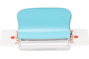 PLPLAAOO Comb Binding Machine,Manual Cinch Binding Machine,Portable Mini Wire Binding Machine,Multipurpose 6 Holes Cinch Book Binding Machine for Photo Album, Documents and Reports(Blue1)