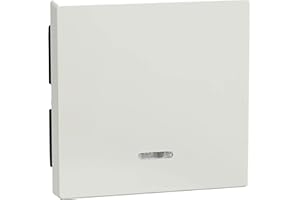 Schneider Electric Merten Wippe mit Kontrollfenster, für Kontrollschalter- und Taster-Einsatz, 1-fach, System M, polarweiss glänzend, Artikelnummer 436019, 1 Stück