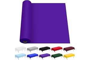 CC-SLZP Plastic Table Cloth,100 Feet X 54 Inch Plastic Table Cover Roll Premium Disposable Tablecloth for Picnic, Party, Banquet, Birthday, Wedding, Anniversary (Purple)