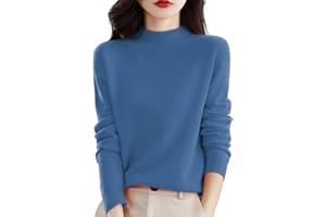 Shffuw Pull Cachemire Femme, Chic, Chaud, LéGer, Manches Longues, Col Rond, Et Elegant, Pull en Tricot, Elástique Top