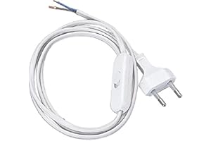 POLY POOL Câble d'alimentation Polypool 250v~ abat-jour, blanc, 1,5 m