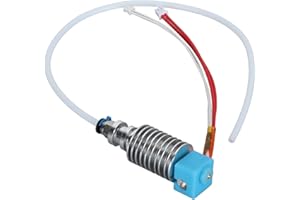 DIYEENI Kit Hotend in Metallo per Serie Chiron, Testa Estrusore Stampante 3D con Termistore e Riscaldatore a Cartuccia 24 V 40 W, 0,4 Mm/0,02 Pollici per Ugelli in Ottone