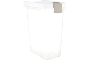 Stefanplast stf739 Contenedor para Comida Animales, Transparente, 15 L