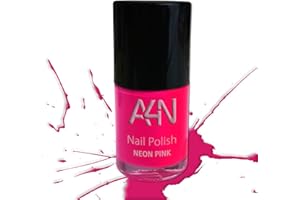 ‎A4N AKTIVE4NAILS Neon Nail Polish Made in Germany, Now 50% More Content (Neon Pink)