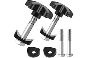 SICAILU Rollator Walker Replacement Knobs, 2 Sets Rollator Handle Adjustment Knobs, Universal Rollator Spare Parts for Walker Drive (M6*45mm)