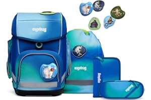 ergobag cubo Set ergonomischer Schulrucksack Klassisch 5-teilig 1. Klasse Grundschule