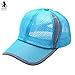 Produktbild Btruely Baseball Kappe Unisex Sport Hüte Ente Zunge Hut Kappe Einstellbar Basecap Unisex Baseball Cap Sommer Kappe Mesh Hüte Super Coole Hip Hop Cap Sommer Sonnenhut Mütze Schirmmütze Snapback Baseballmützen (Himmel Blau)