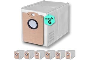 RM Pro® 6 Bolsas de Recambio Conga 8290-7490-2499-2299. Compatible con Aspirador Conga 2299, Conga 2499, Conga 7490, Conga 8290. (No Compatible con Modelo 7490 Ultimate Home Genesis) Pack de 6