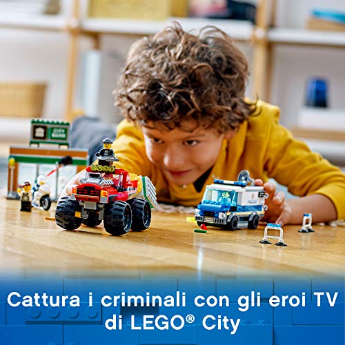 LEGO-City-Police-Rapina-sul-Monster-Truck-Set-di-Costruzioni-Ricco-di-Dettagli-con-5-Minifigure-tra-cui-Tom-Bennett-e-Big-Betty-per-Bambini-5-Anni-60245