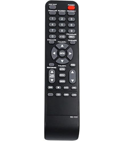VINABTY Telecomando Di Ricambio RC-1131 Per Denon AV Receiver - Compatibile Con PMA-710AE, PMA510AE E Altri - Sostitutivo Originale