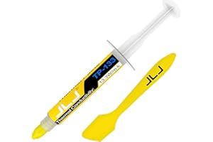 JLJ Pasta Térmica, 6g CPU Paste Thermal Compound Heatsink for IC/Processor/CPU/Xbox, Muy Alta conductividad térmica, Larga Durabilidad, aplicación Segura, no conductora