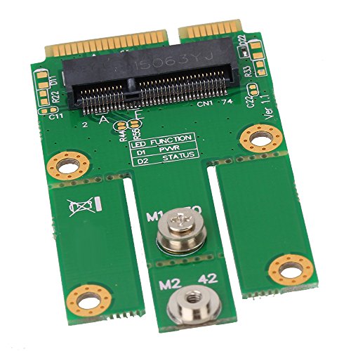 BQLZR M.2 (NGFF) Key E to mPCIe (PCIe+USB) Converter Adapter Support Full / Half Size - 6