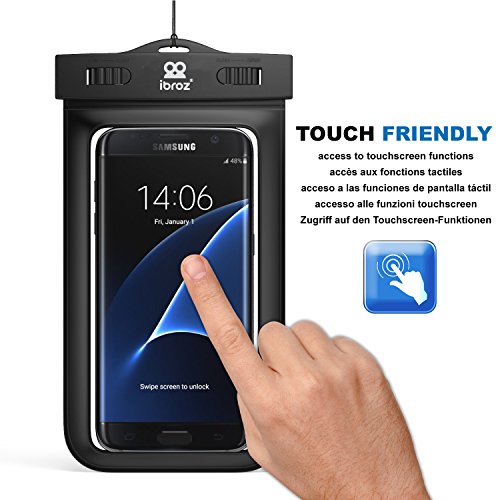 IBROZ Funda estanca sumergible hasta 30 metros mosquet n para submarinismo nataci n navegaci n para iPhone 6 6Plus 7 7Plus Samsung Galaxy S6 S7 Note y otros m viles de hasta 5 7 - Nero IBROZ Funda estanca sumergible hasta 30 metros mosquet n para submarinismo nataci n navegaci n para iPhone 6 6Plus 7 7Plus Samsung Galaxy S6 S7 Note y otros m viles de hasta 5 7 - Nero