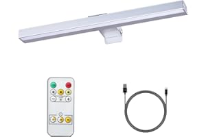 ‎VIGMOJ VIGMOJ Bildbeleuchtung Kabellos, Akku Wandleuchte Innen, Kunstleuchten für Malen Foto Portrait, Dart Beleuchtung,LED Wandlampe mit 3 Farbtemperaturen,Akku Bilderleuchte für Malen Foto Portrait