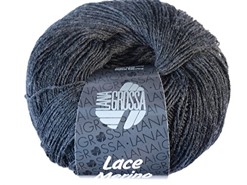 Lana Grossa Lace Merino 007 Anthrazit