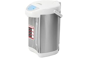 KANGTEN Heißwasserspender, 4 Liter Wasserspender Edelstahl Wasserkocher mit Hitzeerhaltungsfunktion Teekocher Thermopot für Schule Zuhause Büro (5.8L Grau)