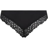 Calvin Klein Siyah Mikrofiber Dantel Detaylı K&uuml;lot, 000QF7829EUB1