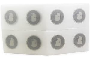 FONGWAH 20x NFC NTAG215 EV1 Tags Blanco PVC Adhesivo Etiqueta TagMo Android Figuras 25 mm