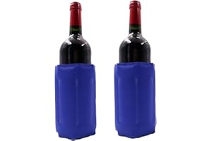 HI FINE CARE Enfriador de botellas de vino, funda para botella de vino, enfriador de botella de vino de gel rápido, manga para congelador, vodka, enfriador de tequila, enfriador de refrigerador, portador, paquete
