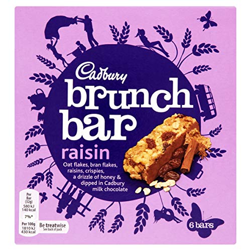 Preisvergleich Produktbild Cadbury Brunch Bar Raisin 6x 32g (192g) - Müsliriegel