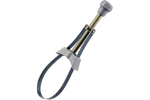 YISIZES Oil Filter Removal Tool, Universal Oil Filter Strap Wrench, Metal Band Adjustable Range 65mm-105mm, to Grip Unscrew Oil Filters of Cars, Motorcycles, Trucks, Lawn Mower