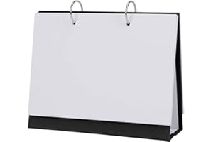 FAXIANTHER DIY Blanko Tischkalender DIN A5 Fotokalender Bastelkalender zum Selbstgestalten Ringbuch Karteikarten Dickes Kraftpapier Monatskalender kreative Tischplaner Spiralblock Memo Zeichen Mini Notizbuch