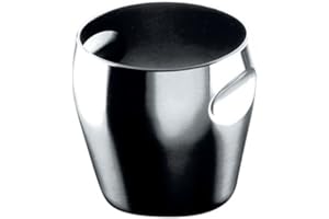 Alessi Eiseimer, Edelstahl, schwarz, 21 x 15 x 14 cm