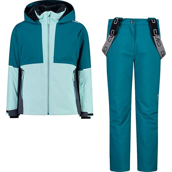 CMP 33w0195 Set Giacca E Pantaloni Unisex - Turchese, Lavabile In Lavatrice, Comfort E Stile - Foto 7