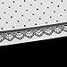 Veroda Lace Dot Pattern Silicone Nail Art Table Mat Manicure Tool - White