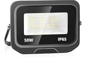 Focos LED Exterior 50W, Paideste 5000lm Foco LED, Super Brillante 6500K Blanco Frío Reflector LED Para Exteriores, IP65 Impermeable Floodlight Outdoor Iluminación para Terraza/Jardín/Garaje