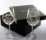 Copas de vino grabadas