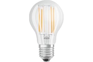 OSRAM LAMPS OSRAM przyciemniana żarówka LED z gwintem E27, ciepła biel (2700 K), klasyczna forma żarówki, 9 W, zamiennik żarówki 75 W, przezroczysta, LED Retrofit Classic A DIM