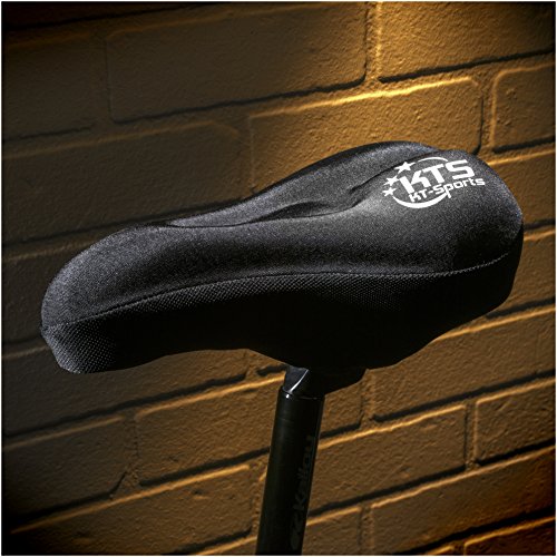 Gelüberzug für den Fahrradsitz – Sattelbezüge – KT-Sports Fahrradsattel Überzug – Der bequemste Fahrradsitz. Der beste Gelüberzug für den Fahrradsattel, weite und große passend für Mountainbike-Sitze und Rennradsättel. Gepolsterter Polstersattelüberzug für Männer, Frauen und Kinder - 2