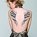 Produktbild Einmal Tattoo Engelsflügel Temporary Tattoo wasserfest Angel Wings Punk Gothic 21x30cm