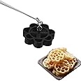 WROPZO Stainless Steel Non Stick Rose Murukku Cookie Maker, Achu murukku Maker Non-Stick, Achappam Mould