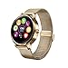 Produktbild Heart Rate Monitor, Smart Watch F1 2.5D Curved surface Screen Support Siri Voice,Sedentary Reminder Sleep Monitor Waterproof IP67 for Iphone7 ,samsung Galaxy S8,and other Android smart phone (Gold)