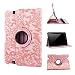 Produktbild hellpink Revesun 360 Degree drehbar Magnet Leder Schutzhülle mit Aufstellfunktion für Weinreben Muster für das Kindle Fire HD 271,27 cm