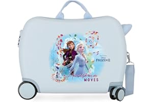 Disney Frozen Die Eiskönigin Awesome Moves Kinder-Koffer Blau 50x38x20 cms Hartschalen ABS Kombinationsschloss 34L 2,1Kgs 4 Räder Handgepäck