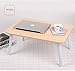 Produktbild Enko Notebooktisch / Laptoptisch, Portable Laptop Betttablett Falten Laptop Schreibtisch, Laptoptisch Lapdesk Betttisch Betttablett Notebook - Laptop Tisch Beistelltisch / Frühstück Bett Tablett Tisch / Outdoor Camping Tisch - 23,6 "x 15,7".(Holz)