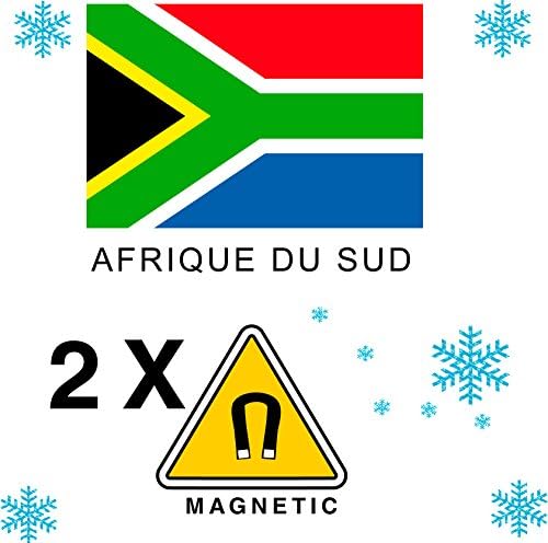 2 x Magnetic Magnet Fridge Magnet Country South Africa