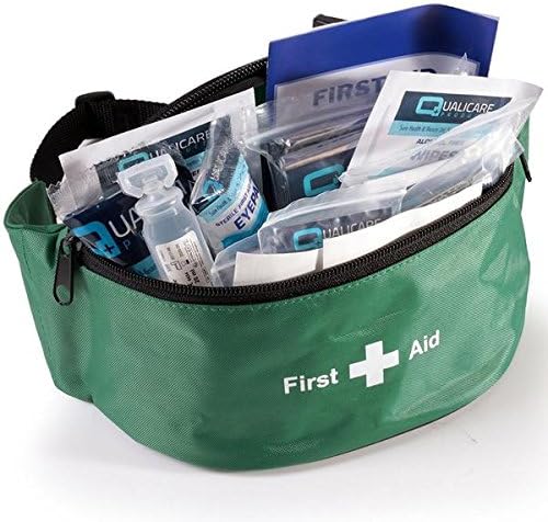 PolAmb Products LTD Green FIRST AID KIT In Bum Bag (KITTED) Ideal For Schools Nurseries