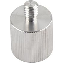 Adattatore Per Treppiede MONOJLY – Da 1/4" Femmina A 5/8" Maschio, In Lega Di Alluminio, Per Livelli Laser, Microfoni E Supporti