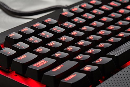 Corsair K70 LUX - Teclado mec  nico Gaming  Retroiluminaci  n LED roja  QWERTY Espa  ol   Azul  Cherry MX Blue   -  QWERTY espa  ol 