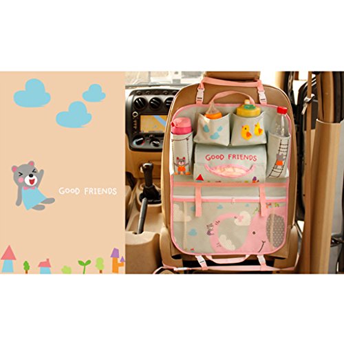 Auto Rücklehnentasche Organizer Multi-Tasche Flasche Kühltasche Auto Zubehör Utensilientasche - 2