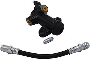 2 PCS/SET SHLPDFM GSY118 Classic Mini Clutch Slave Cylinder and GVP1009 Flexible Rubber Hose Fits for Verto Type Clutch Minis Short Clutch Arm Models 1983-2001