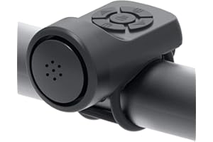 CACACOOK Sonnette de Vélo Électrique, Cloche de Vélo 120dB, Klaxon de Vélo de USB avec Alarme, 4 Modes de Sonnerie pour Vélo de Route VTT
